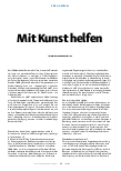 Vorschauseite 1: Mit Kunst helfen