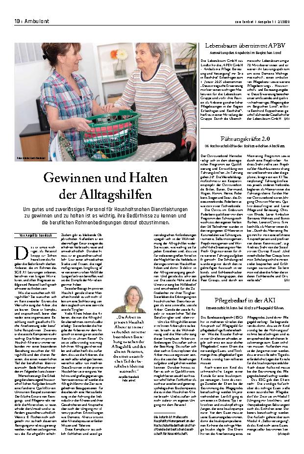 Vorschauseite 1: Gewinnen und Halten der Alltagshelfen