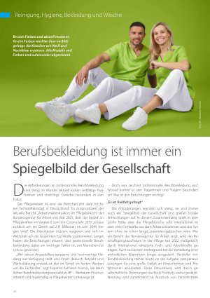 Vorschauseite 1: Berufsbekleidung ist immer ein Spiegelbild der Gesellschaft