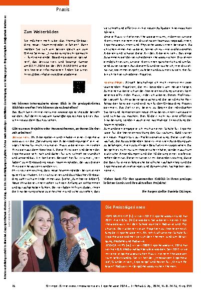 Vorschauseite 3: „Unser Ziel ist es, die Ergotherapie zugänglicher und verständlicher zu machen.“