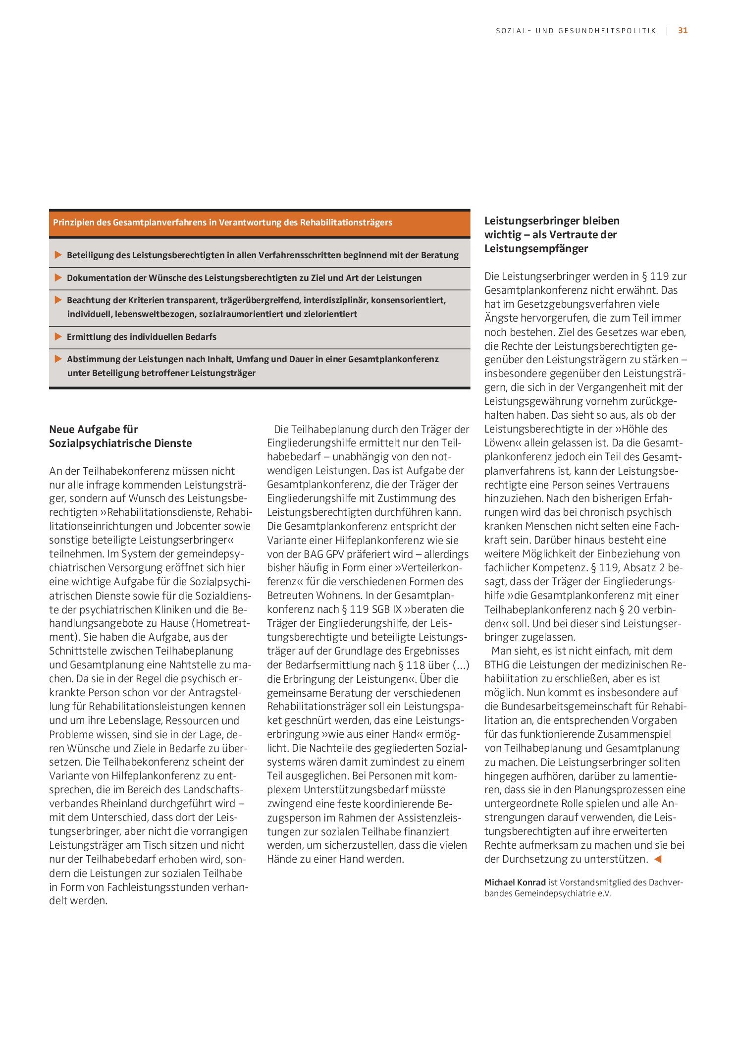Vorschauseite 2: Teilhabeplanung und Gesamtplanung