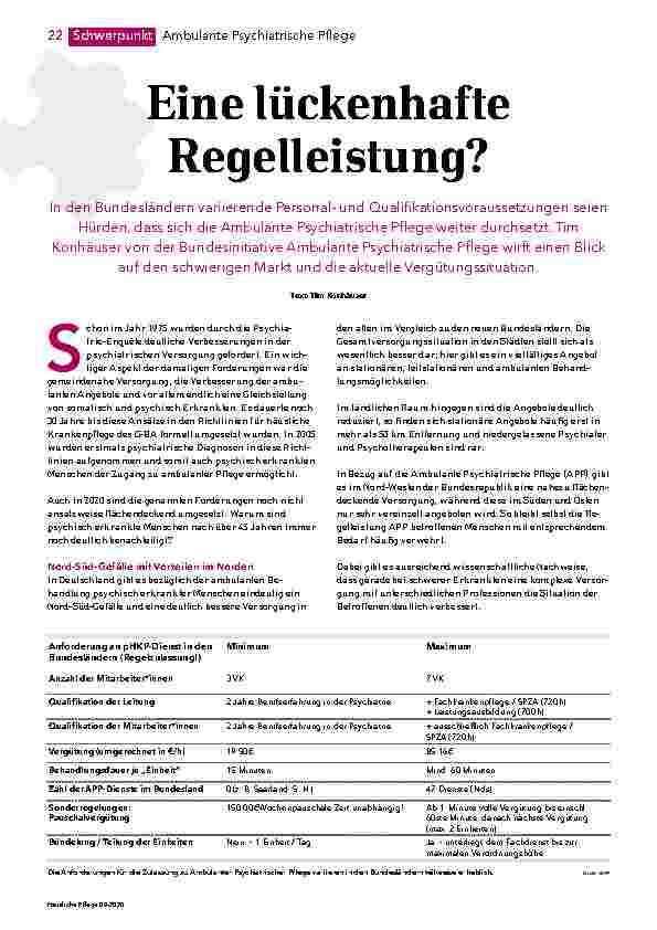 Vorschauseite 1: Eine lückenhafte Regelleistung?