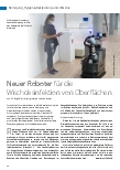 Vorschauseite 1: Corrected text: Neuer Roboter für die Wischdesinfektion von Oberflächen