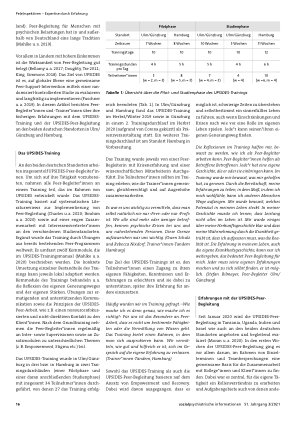 Vorschauseite 2: UPSIDES Erfahrungen in Deutschland aus der Sicht von Peer-Begleiter*innen und -Trainer*innen