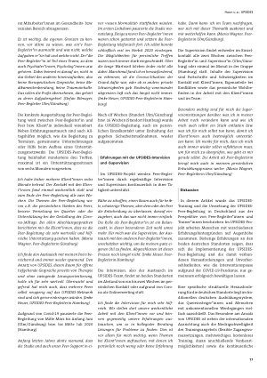 Vorschauseite 3: UPSIDES Erfahrungen in Deutschland aus der Sicht von Peer-Begleiter*innen und -Trainer*innen