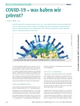 Vorschauseite 1: COVID-19 – Was haben wir gelernt?