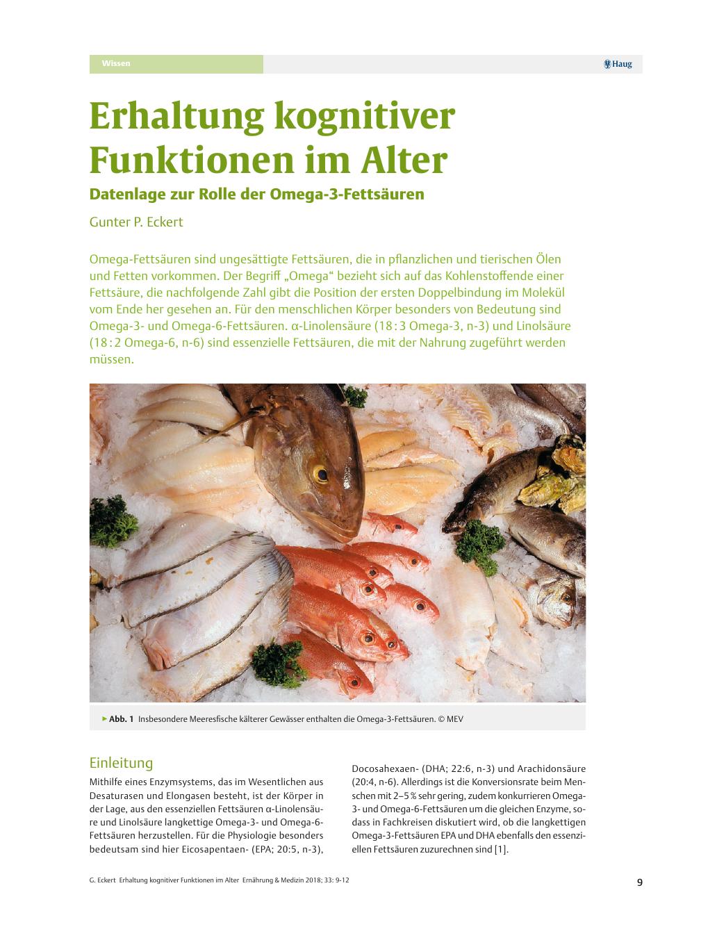Vorschauseite 1: Erhaltung kognitiver Funktionen im Alter