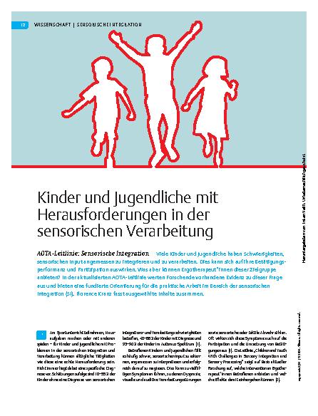 Vorschauseite 1: Kinder und Jugendliche mit Herausforderungen in der sensorischen Verarbeitung