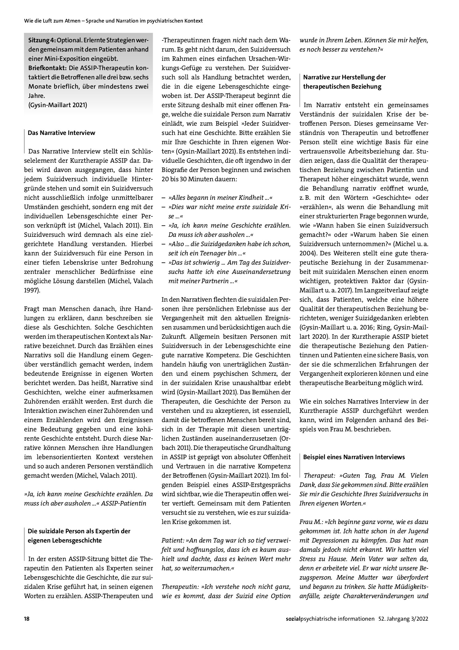Vorschauseite 2: Hintergründe suizidaler Krisen im narrativen Interview verstehen