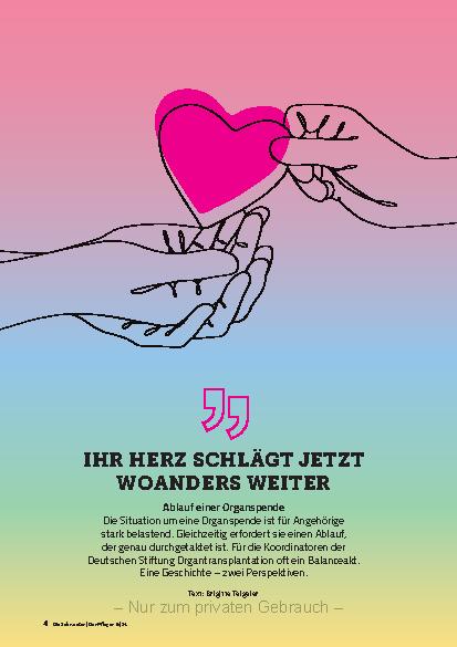 Vorschauseite 1: Ihr Herz schlägt jetzt woanders weiter.