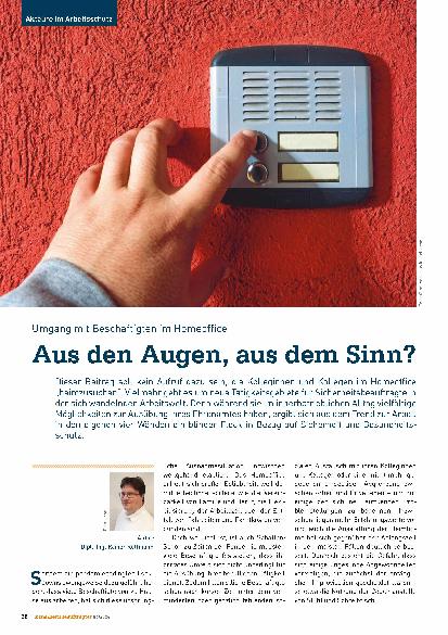 Vorschauseite 1: Umgang mit Beschäftigten im Homeoffice: Aus den Augen, aus dem Sinn?