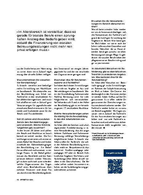 Vorschauseite 5: «Der Bedarf an Fachkräften wird weiter steigen»