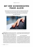 Vorschauseite 1: Mit der schwierigsten Frage allein