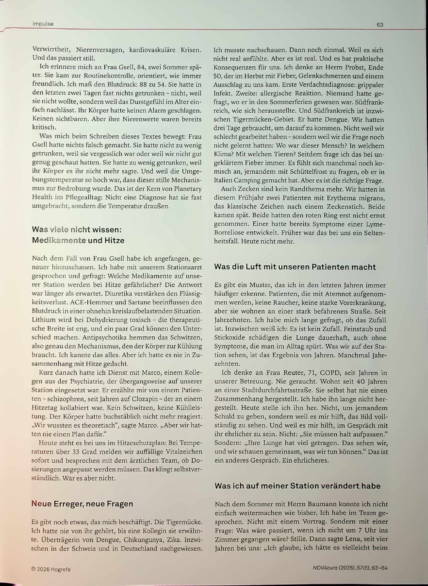 Vorschauseite 2: Planetary Health. Warum die Gesundheit der Erde unsere Patienten betrifft
