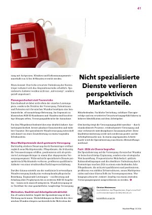 Vorschauseite 2: Wundversorgung als Zukun! tsmodell