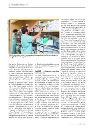 Vorschauseite 2: Automatisierung und Robotik in der Krankenhauslogistik