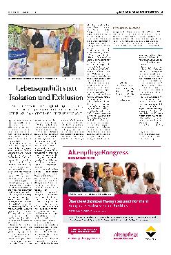 Vorschauseite 1: Lebensqualität statt Isolation und Exklusion