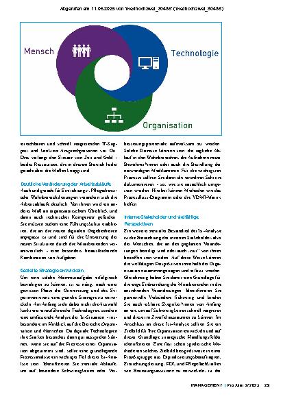 Vorschauseite 2: Digitalisierungsstrategie bringt Mensch, Technologie und Organisation zusammen