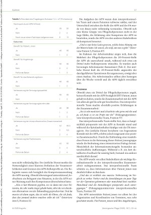 Vorschauseite 3: Evaluation einer APN-Rolle bei chirurgischen Patientinnen mit einem Mundhöhlenoder Kieferkarzinom