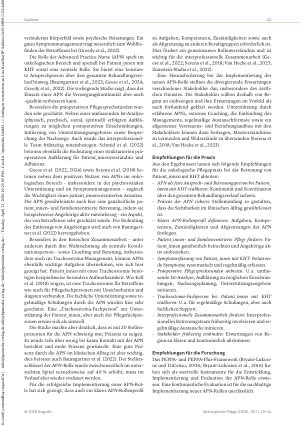 Vorschauseite 5: Evaluation einer APN-Rolle bei chirurgischen Patientinnen mit einem Mundhöhlenoder Kieferkarzinom