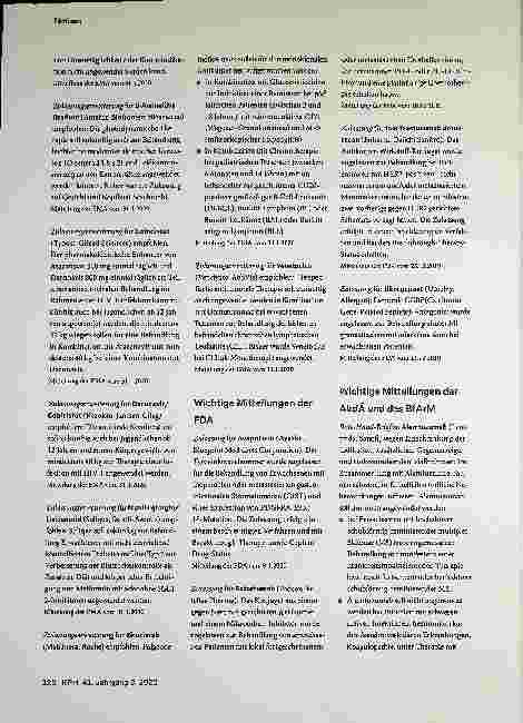 Vorschauseite 2: Wichtige Mitteilungen von EMA und CHMP