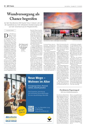 Vorschauseite 1: Wundversorgung als Chance begreifen