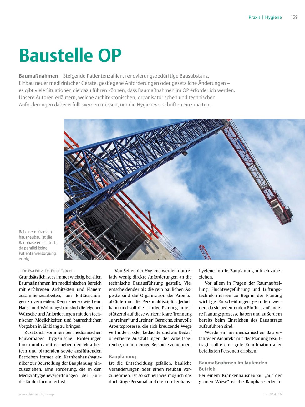 Vorschauseite 1: Baustelle OP