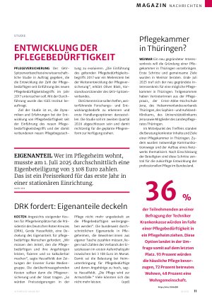 Vorschauseite 1: Entwicklung der Pflegebedürftigkeit