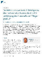 Vorschauseite 1: Die Höhe der vom Sozialhilfeträger zu übernehmenden Kosten für die Weiterführung des Haushalts bei Pflegegrad „0“