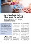 Vorschauseite 1: Schnittstelle, technische Lösung oder Marktplatz? „Intuitiv Dinge nutzen, die man für das digitale Gesundheitsumfeld braucht“