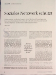 Vorschauseite 1: Soziales Netzwerk schützt
