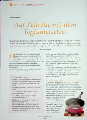 Vorschauseite 1: AufZeitreise mit dem Topfuntersetzer