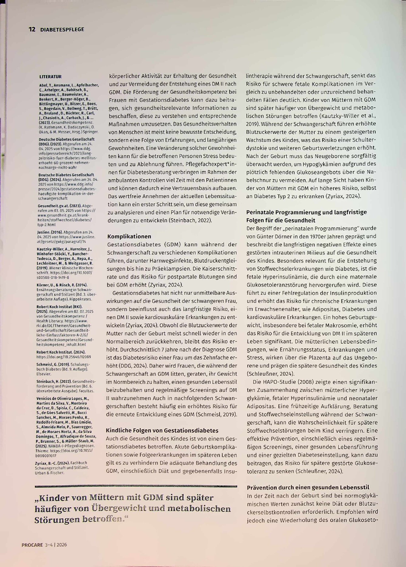 Vorschauseite 3: Gefahr für Mutter und Kind: Gestationsdiabetes als eine der häufigsten Komplikationen in der Schwangerschaft