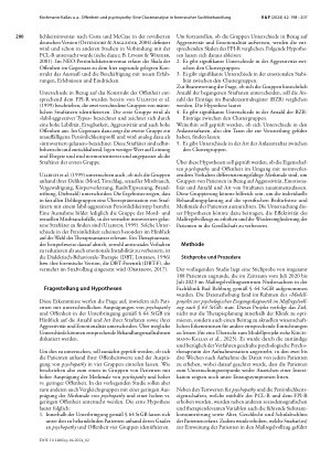 Vorschauseite 3: Offenheit und psychopathy: Eine Clusteranalyse in forensischer Suchtbehandlung gemäß § 64 StGB