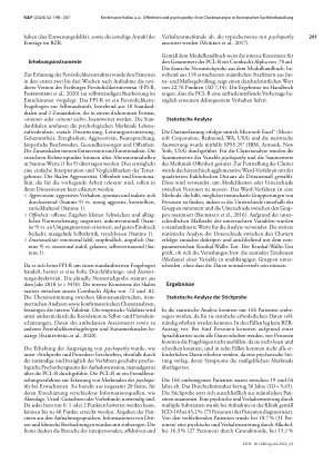 Vorschauseite 4: Offenheit und psychopathy: Eine Clusteranalyse in forensischer Suchtbehandlung gemäß § 64 StGB