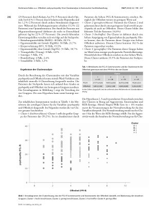 Vorschauseite 5: Offenheit und psychopathy: Eine Clusteranalyse in forensischer Suchtbehandlung gemäß § 64 StGB