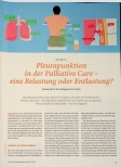 Vorschauseite 1: Pleurapunktion in der Palliativ Care - eine Belastung oder Entlastung?