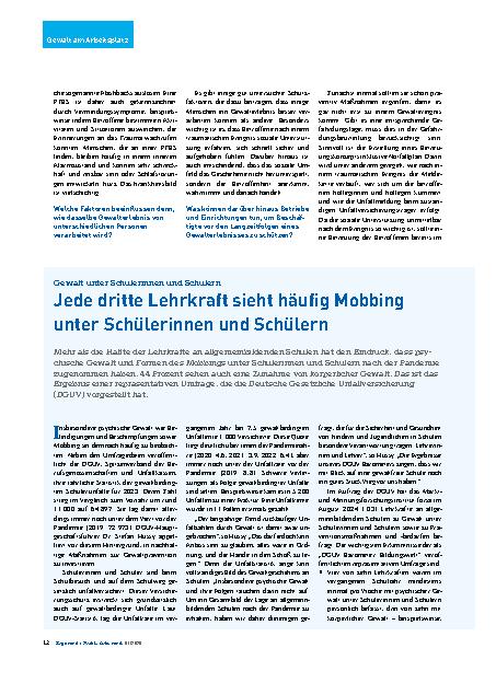 Vorschauseite 2: PTBS nach Gewalt am Arbeitsplatz