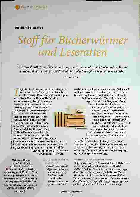 Vorschauseite 1: Stoff für Bücherwürmer und Leseratten