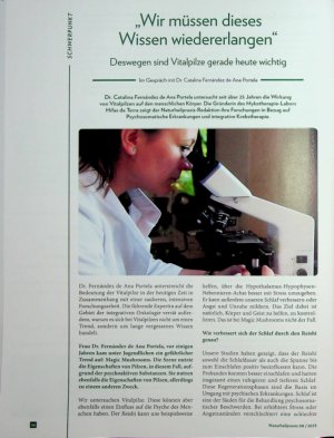 Vorschauseite 1: „Wir müssen dieses Wissen wiedererlangen“ Deswegen sind Vitalpilze gerade heute wichtig
