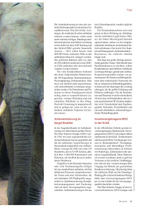 Vorschauseite 2: Ambulantisierung ist ein Gemeinschaftsprojekt