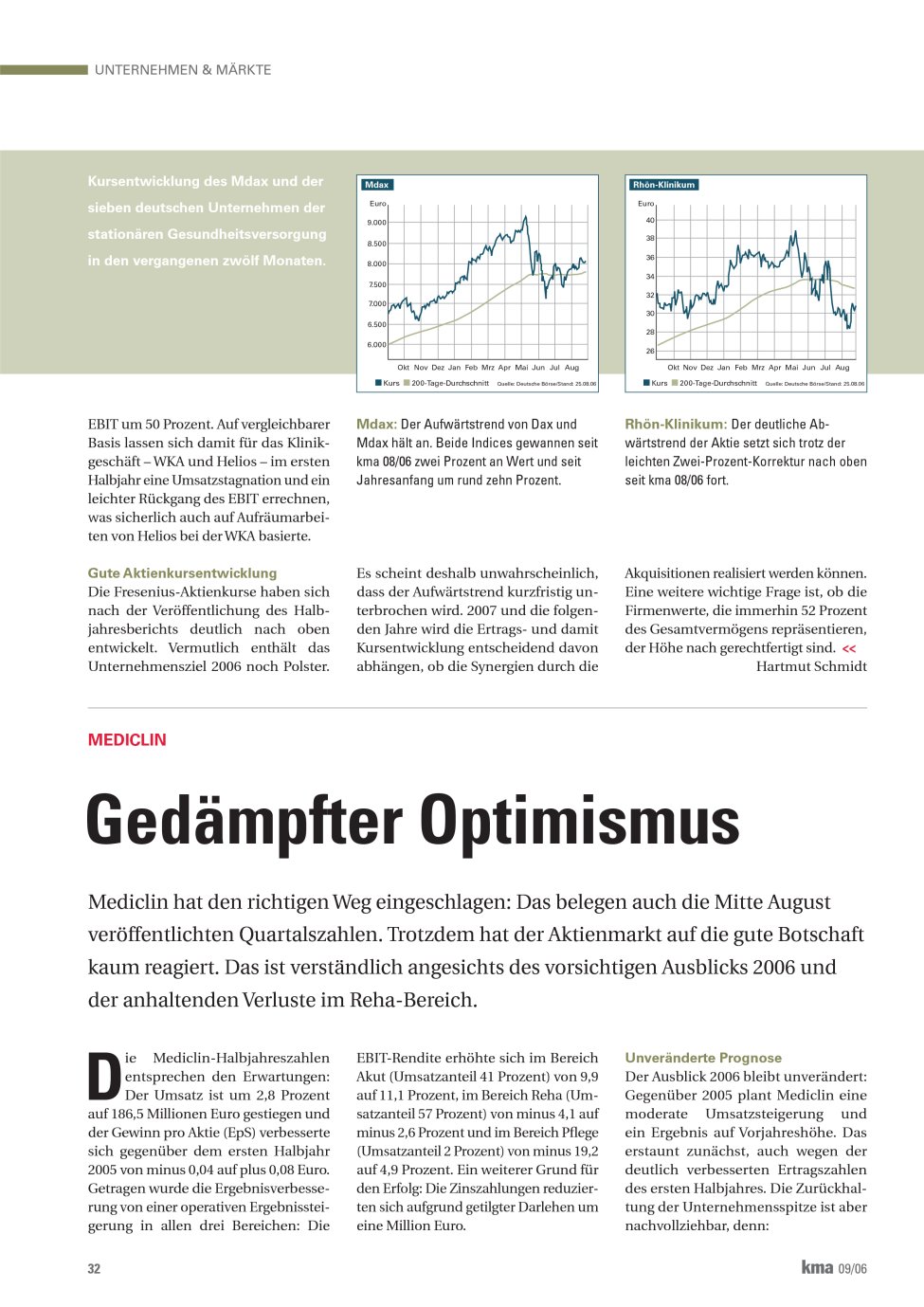 Vorschauseite 1: Gedämpfter Optimismus