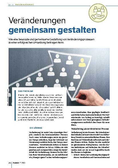 Vorschauseite 1: Veränderungen gemeinsam gestalten