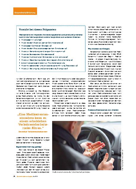 Vorschauseite 2: Arzneimittel und Arbeitssicherheit Medikamente als Risikofaktor