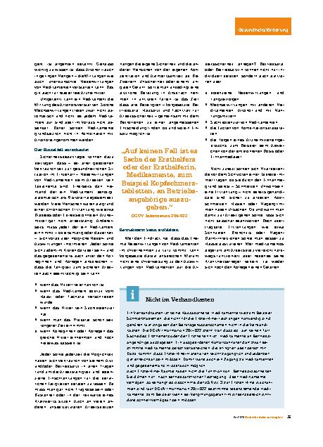 Vorschauseite 3: Arzneimittel und Arbeitssicherheit Medikamente als Risikofaktor