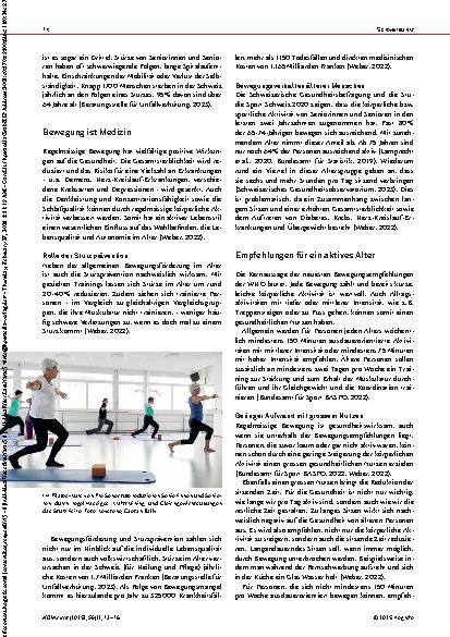 Vorschauseite 2: „Jeder Schritt zählt“: Die Relevanz von Bewegung im Alltag von Seniorinnen und Senioren Herausforderungen und Good Practice-Beispiele