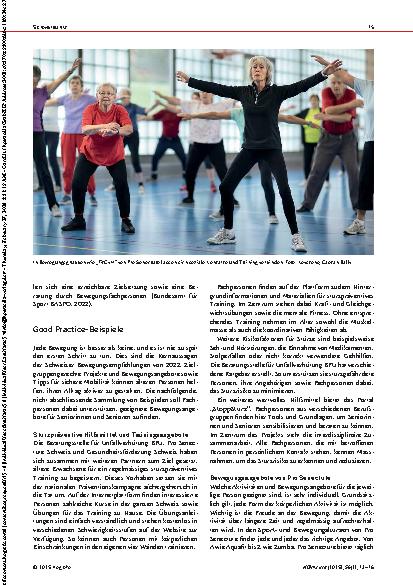 Vorschauseite 3: „Jeder Schritt zählt“: Die Relevanz von Bewegung im Alltag von Seniorinnen und Senioren Herausforderungen und Good Practice-Beispiele