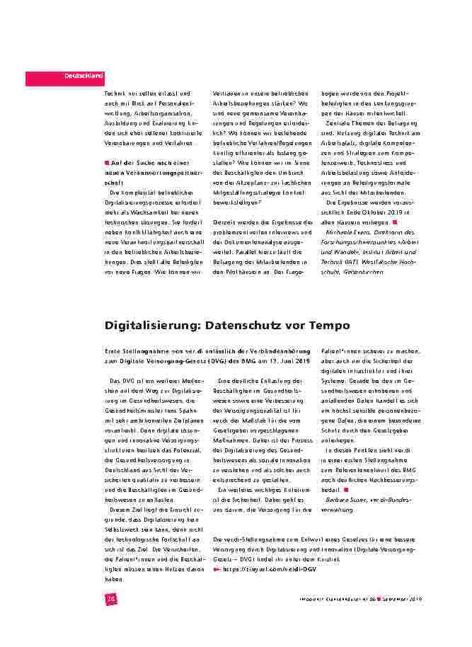 Vorschauseite 3: DigiKIK: Mitarbeitende im digitalen Wandel nur mitnehmen war gestern!
