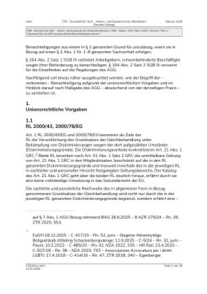 Vorschauseite 2: Was ist Gegenstand des im AGG ausgesprochenen Benachteiligungsverbotes?