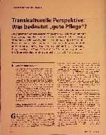 Vorschauseite 1: Transkulturelle Perspektive: Was bedeutet „gute Pflege"?